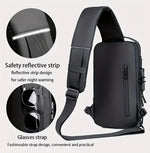 Men's Waterproof Anti-Theft Motorcycle Chest Bag