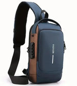 Men's Waterproof Anti-Theft Motorcycle Chest Bag
